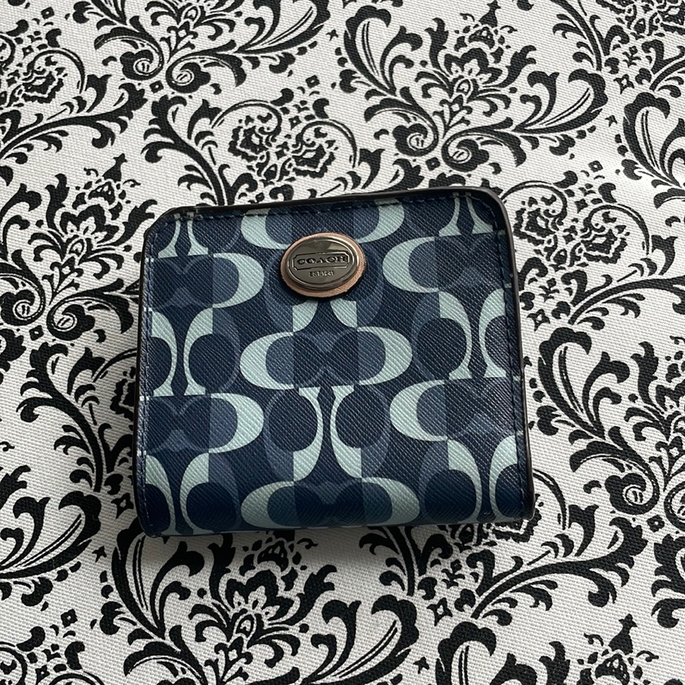 Coated canvas Coach Logo wallet